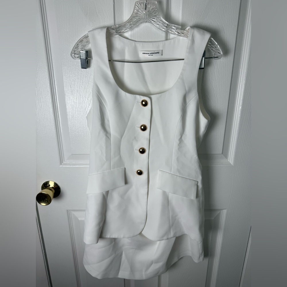 Amanda Uprichard Kya Romper in White M - Picture 2 of 11